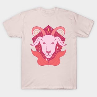 Capricorn Sea Goat (Pink) T-Shirt